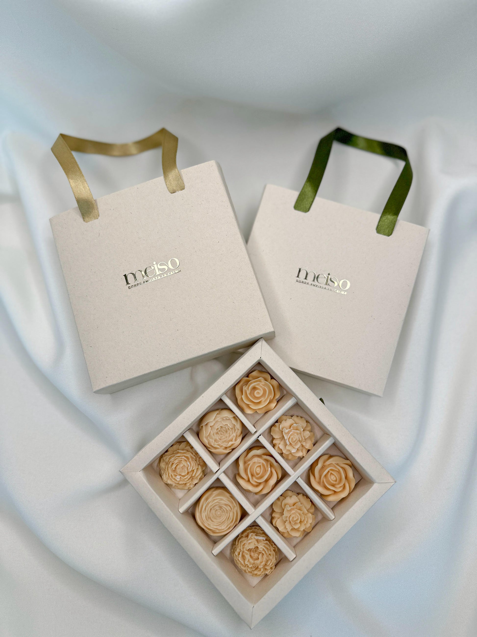 Flores x 9 en cajita luxury